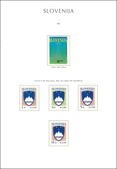 SLOVENIJA 1991 - 1992